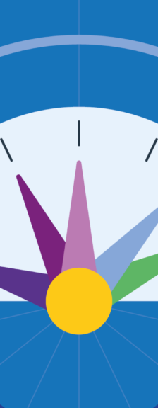 An illustration of a fuel dial ranging from empty to full.